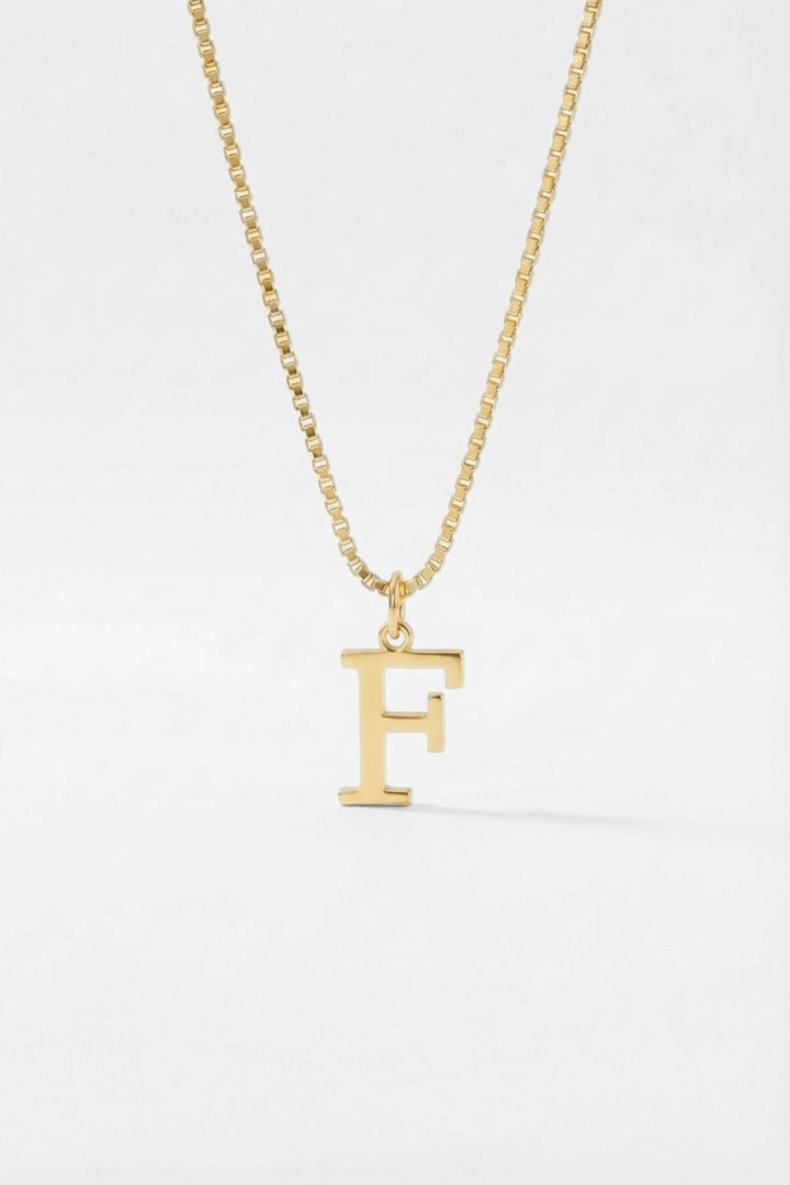 INITIAL NECKLACE GOLD - Kumaya Jewelry