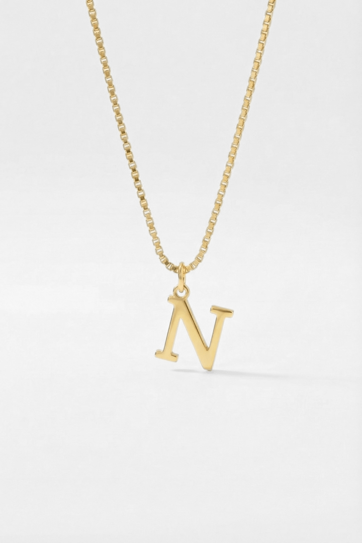 INITIAL NECKLACE GOLD - Kumaya Jewelry
