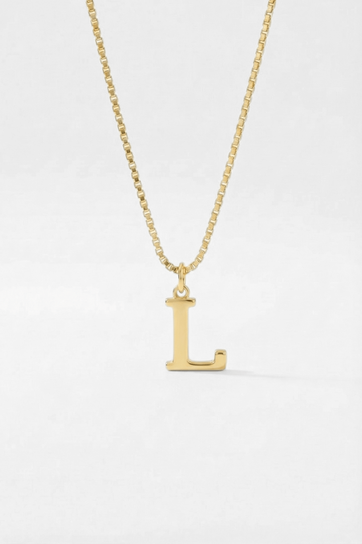 INITIAL NECKLACE GOLD - Kumaya Jewelry
