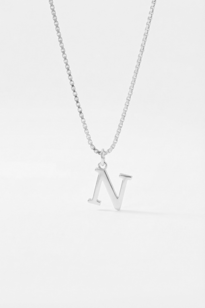 INITIAL NECKLACE SILVER - Kumaya Jewelry