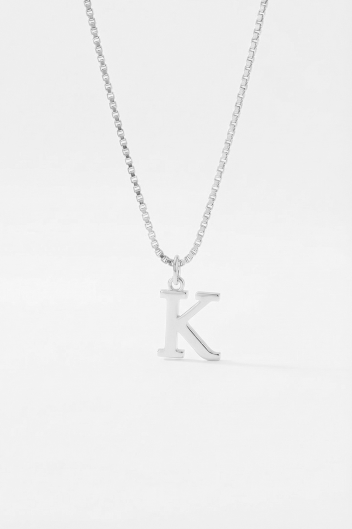 INITIAL NECKLACE SILVER - Kumaya Jewelry