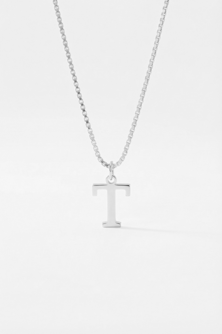 INITIAL NECKLACE SILVER - Kumaya Jewelry