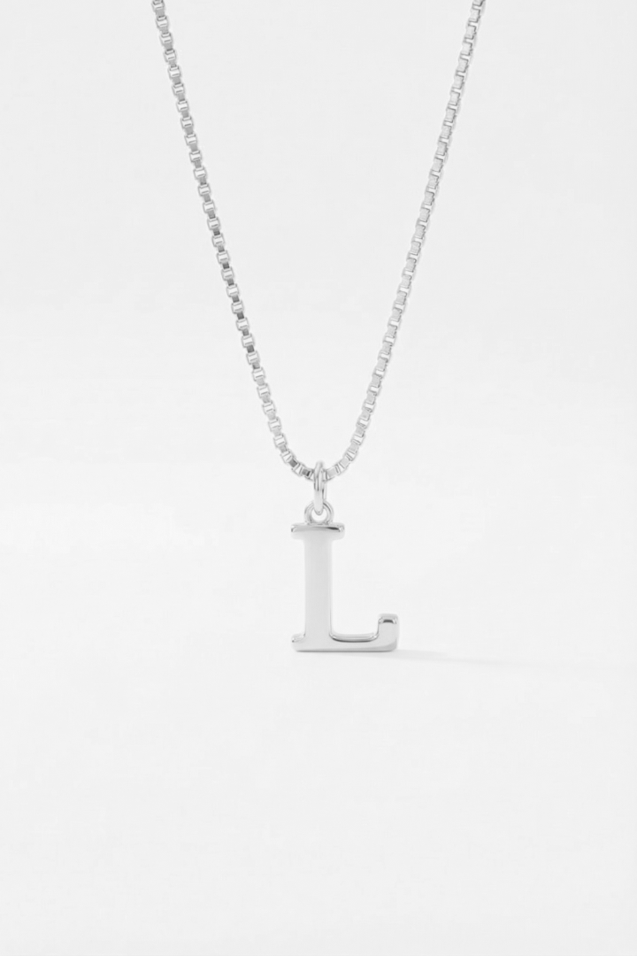 INITIAL NECKLACE SILVER - Kumaya Jewelry