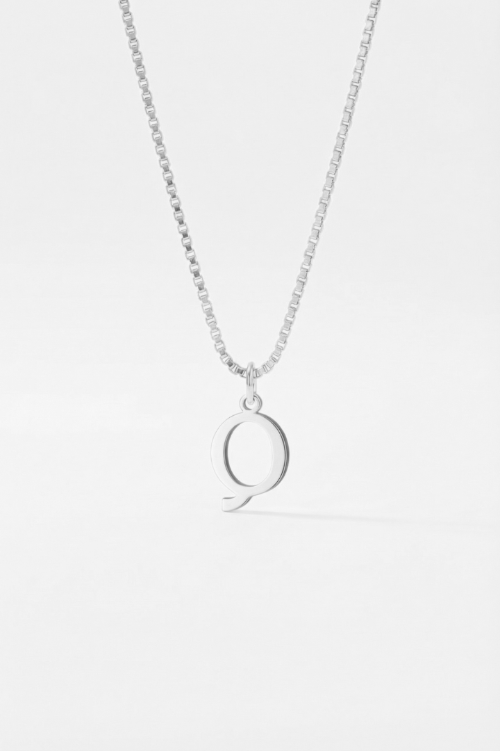 INITIAL NECKLACE SILVER - Kumaya Jewelry