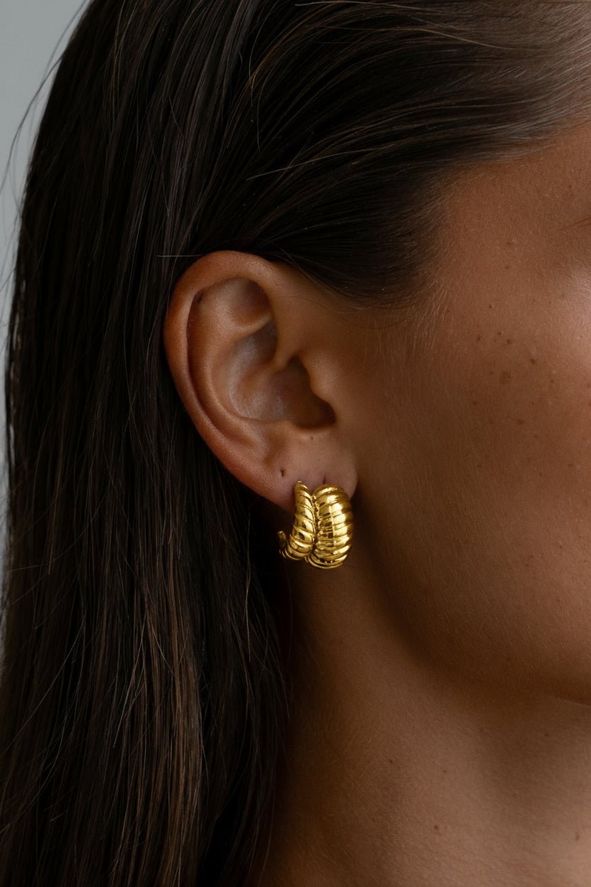 RIDGE HOOPS - Kumaya Jewelry