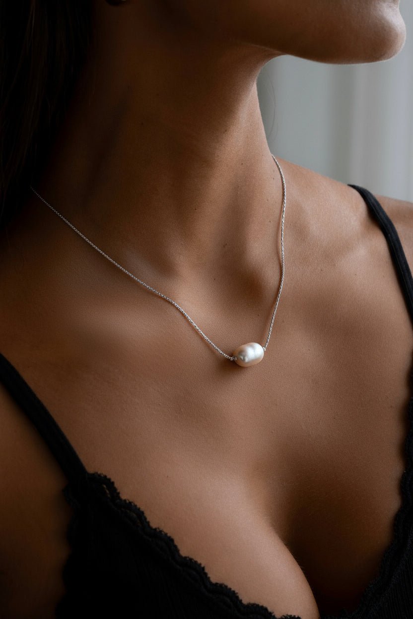 CALM PEARL NECKLACE - Kumaya Jewelry
