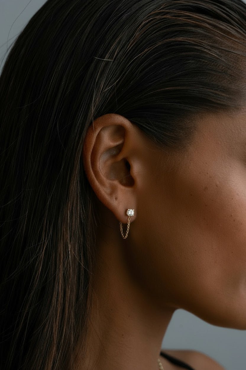 ECLAT CHAIN STUDS - Kumaya Jewelry