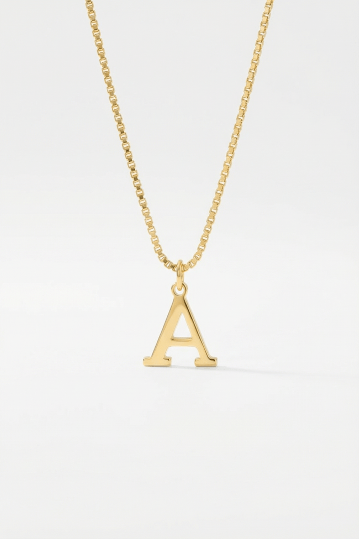 INITIAL NECKLACE GOLD - Kumaya Jewelry