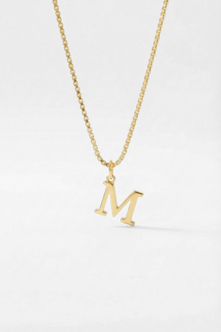 INITIAL NECKLACE GOLD - Kumaya Jewelry