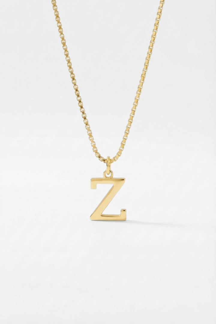 INITIAL NECKLACE GOLD - Kumaya Jewelry