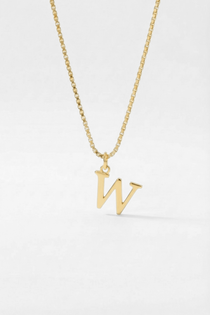 INITIAL NECKLACE GOLD - Kumaya Jewelry