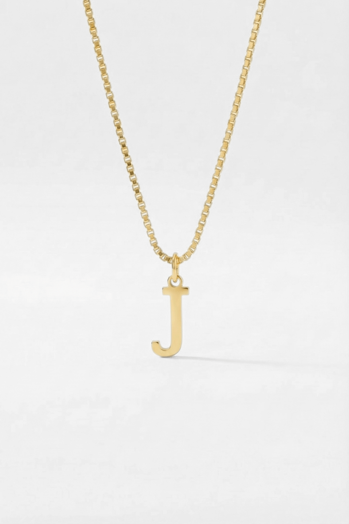 INITIAL NECKLACE GOLD - Kumaya Jewelry