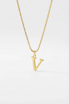 INITIAL NECKLACE GOLD - Kumaya Jewelry