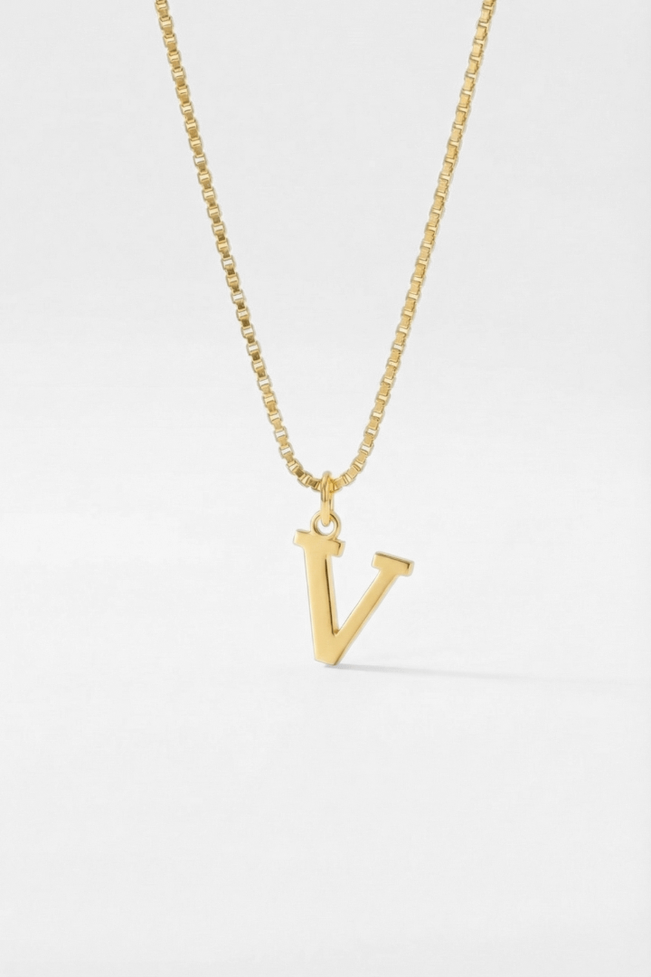 INITIAL NECKLACE GOLD - Kumaya Jewelry