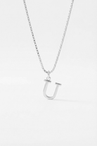 INITIAL NECKLACE SILVER - Kumaya Jewelry