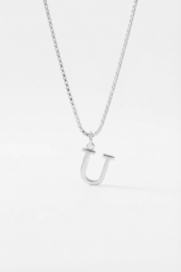 INITIAL NECKLACE SILVER - Kumaya Jewelry