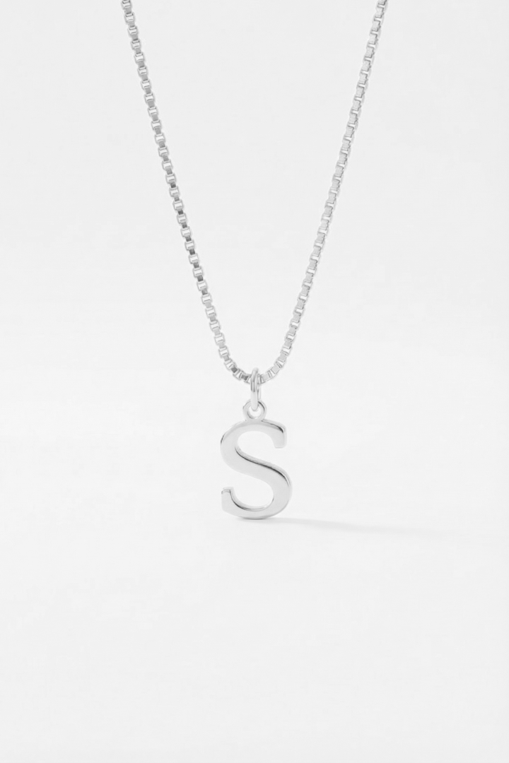 INITIAL NECKLACE SILVER - Kumaya Jewelry