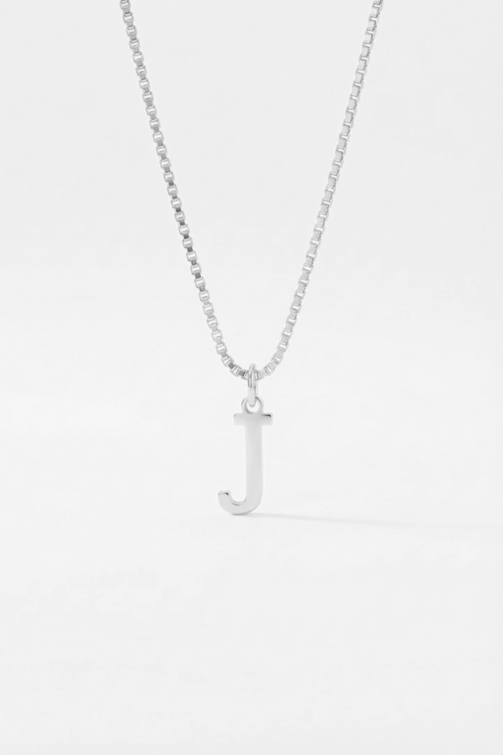 INITIAL NECKLACE SILVER - Kumaya Jewelry