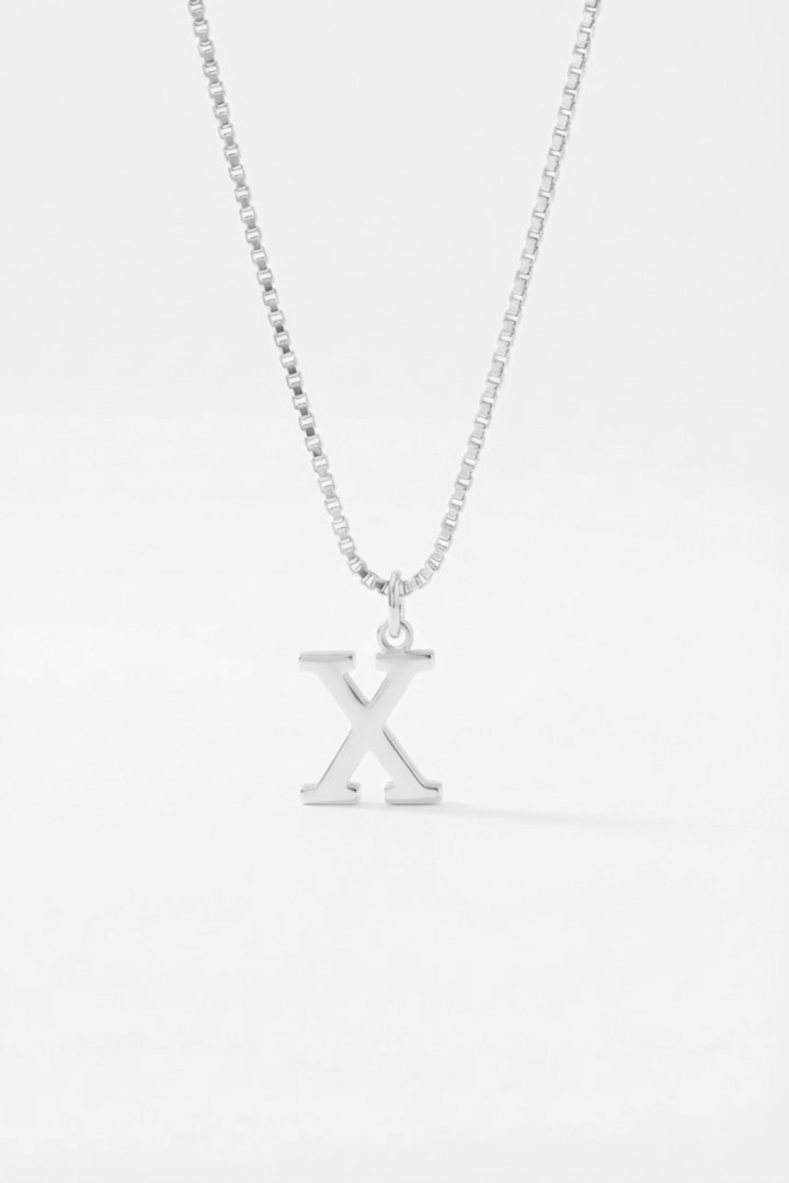INITIAL NECKLACE SILVER - Kumaya Jewelry