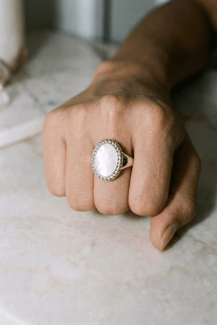 PEARL CREST RING - Kumaya Jewelry